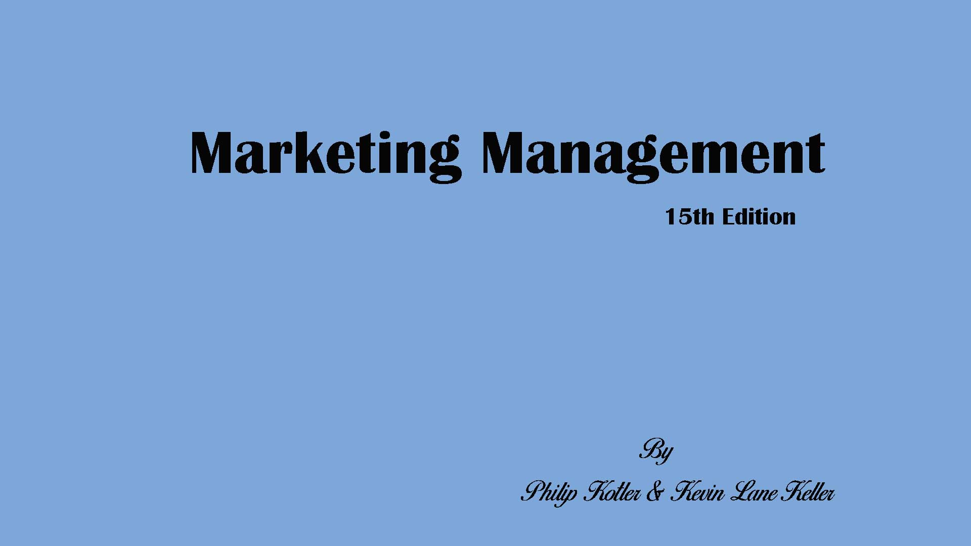 philip kotler marketing management latest edition